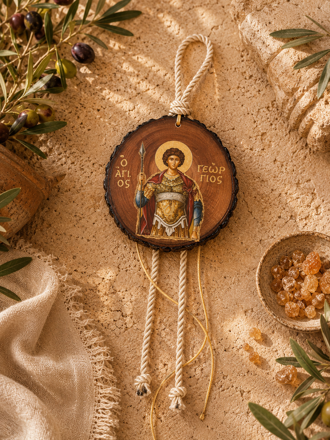 Saint George Handcrafted Wooden Icon
