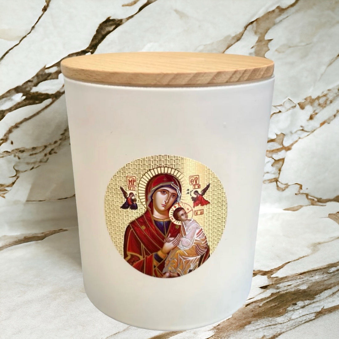 Livani/Frankincense Soy Wax Candle - White