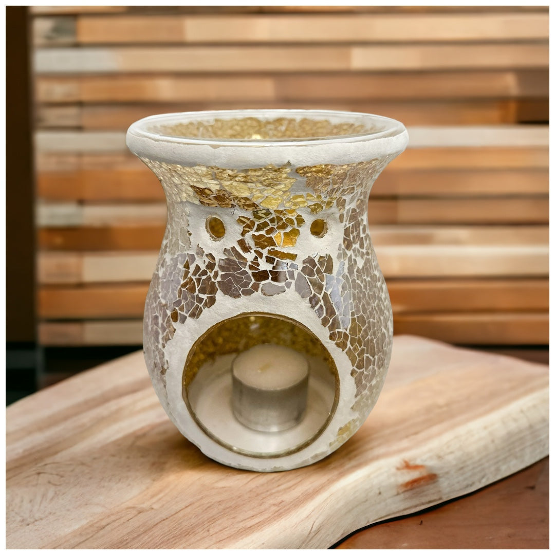 Ivory Crackle Melt Burner