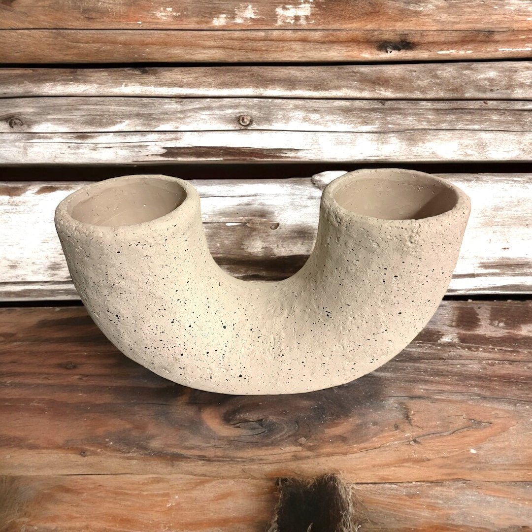 Duo Cement Candle Nude