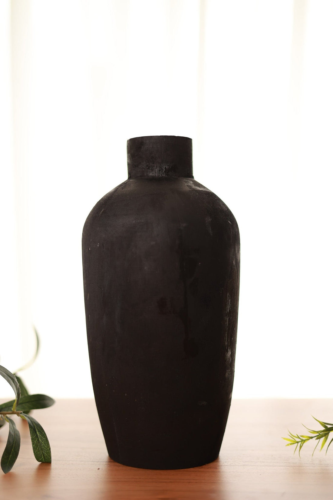 TIMBER VASE - BLACK