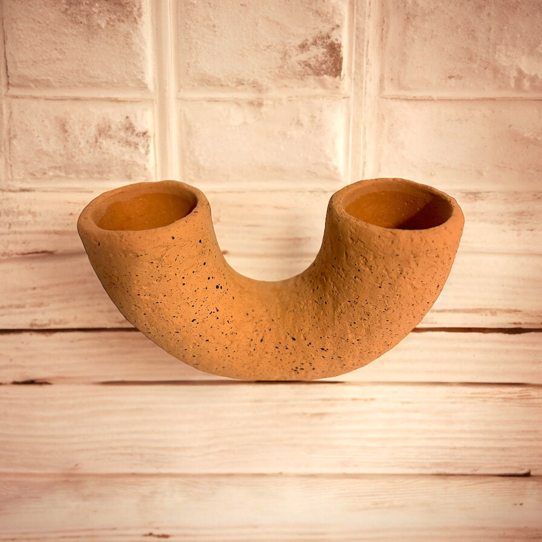 Duo Cement Candle Tan